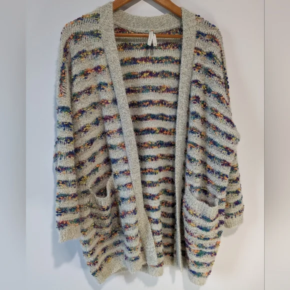 Dreamers striped best sale cardigan